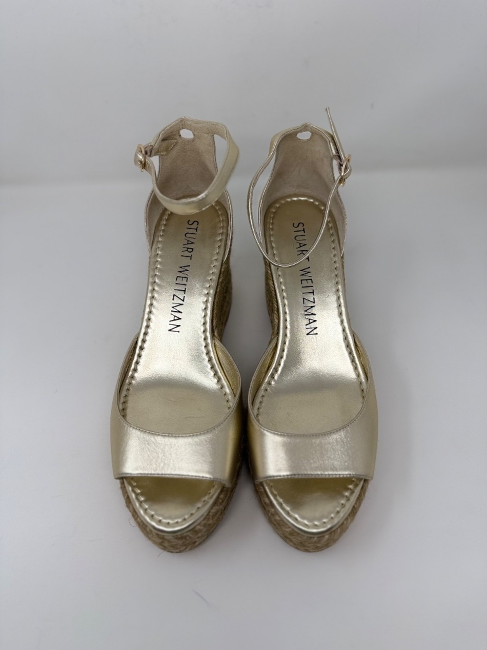 New Stuart Weitzman Distia Espadrille Wedge Sandal Sz 10 - Picture 8 of 13